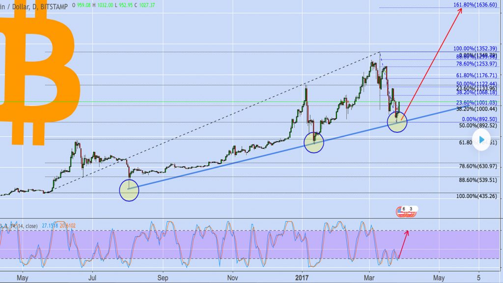 Markets Update: Bitcoin's Price Back in the 4-Digit Territory